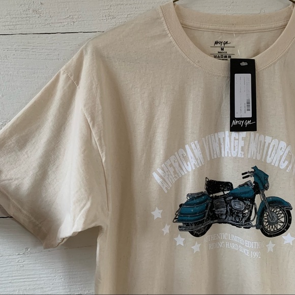 Nasty Gal Tops - DONATING NWT Motorcycle T-shirt